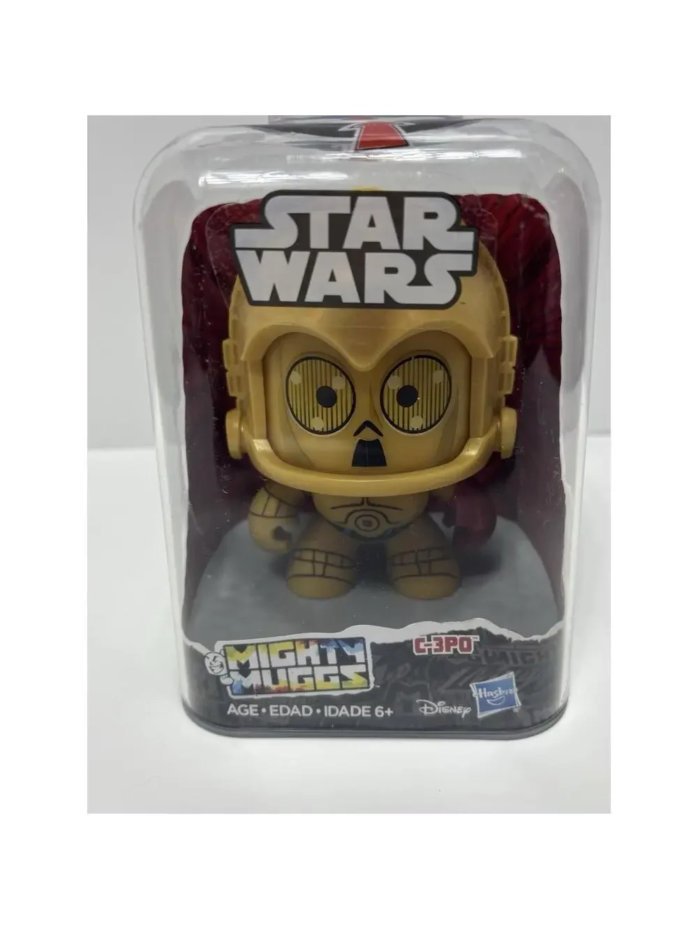 Star Wars Mighty Muggs C-3PO Action Figure Gold Droid Hasbro Collectible New